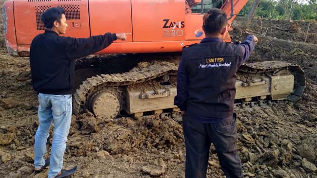 Diduga Ilegal, Galian C Didusun Kluwung Wringinanom Bebas Beraktivitas
